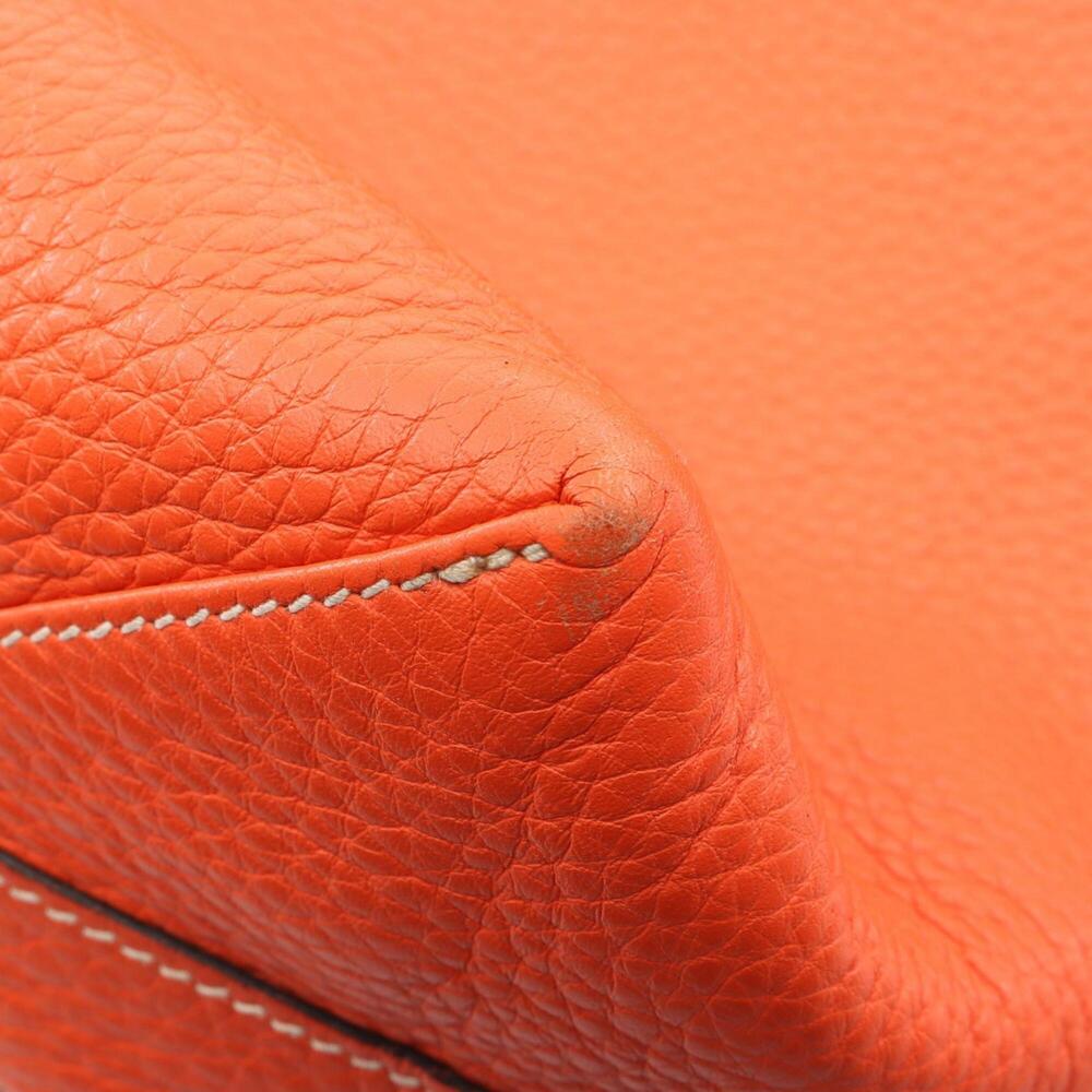 Hermes Double Sens 45 Rouge Casaque Reversible Tote Bag Handbag, Taurillon Cl... - Picture 7 of 11